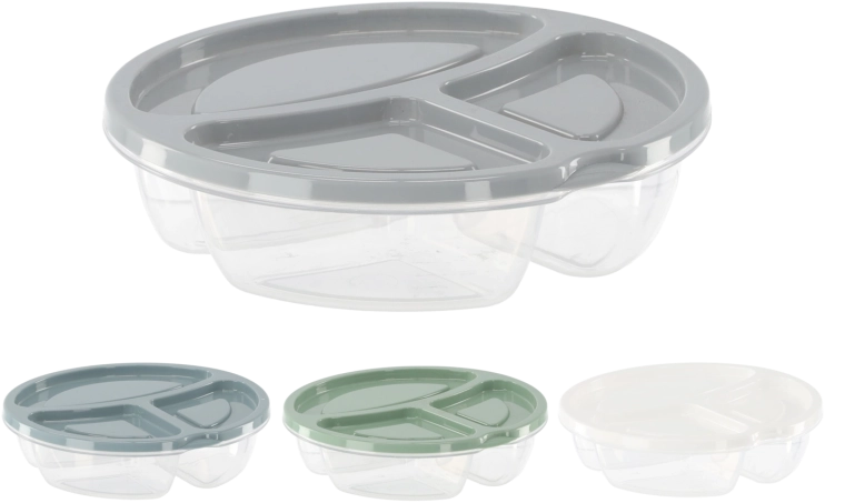 Gedeelde voedselbox met deksel 600 ml