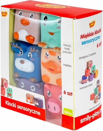 Colorful Animal-Shaped Blocks for Children