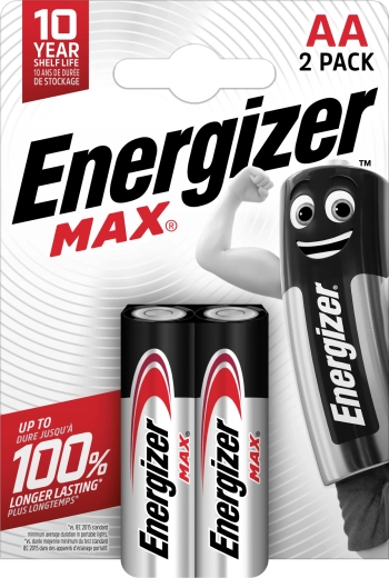 Alkalische Batterien ENERGIZER Max AA, 2 Stk.