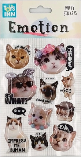 Emotie-stickers – katten
