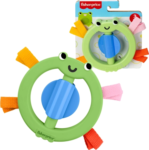 Fisher-Price zintuiglijke ringrammelaar kikker