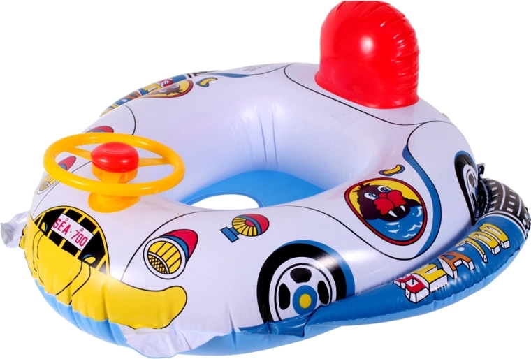 Bateau gonflable avec volant pour enfants 70 × 80 cm