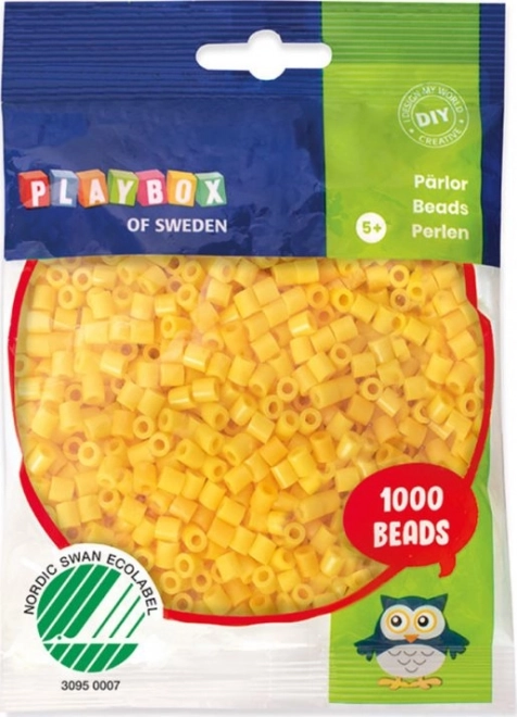 Gele strijkparels Playbox 1000 stuks