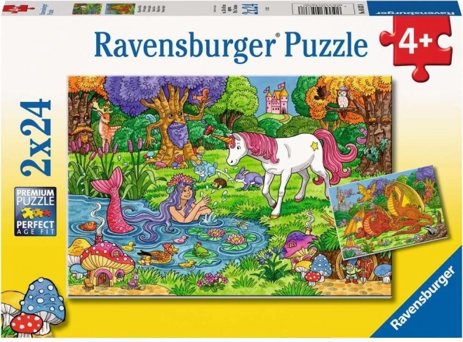 Ravensburger puzzel Magisch bos 2x24 stukken