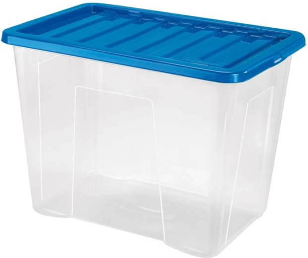 Boîte de rangement en plastique avec couvercle HEIDRUN Quasar 80 l