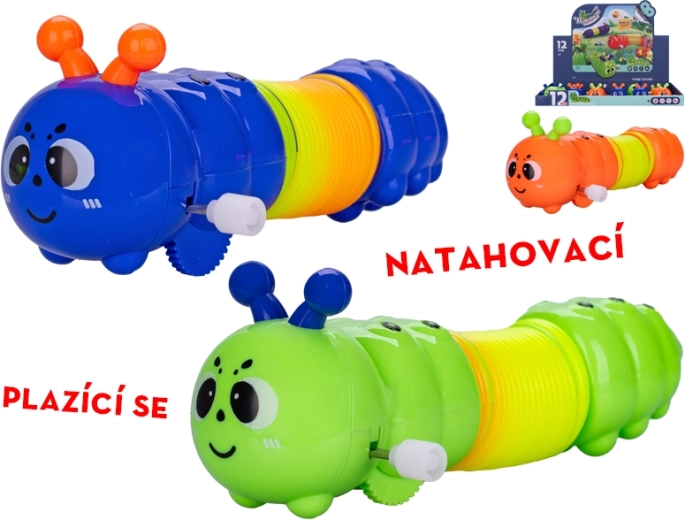 Chenille joyeuse à remontoir pour tout-petits