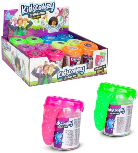Kidscovery set om slijm te maken – 6 kleuren (12 stuks in een box)
