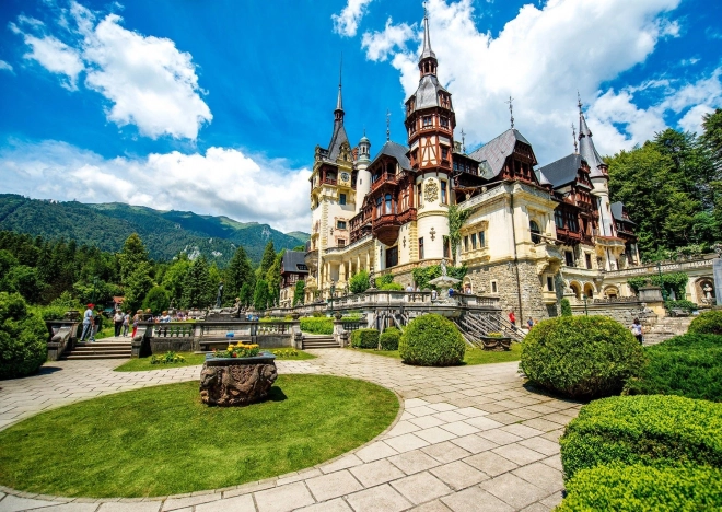 Puzzel Koninklijk Kasteel Sinaia Roemenië 1000 stukjes