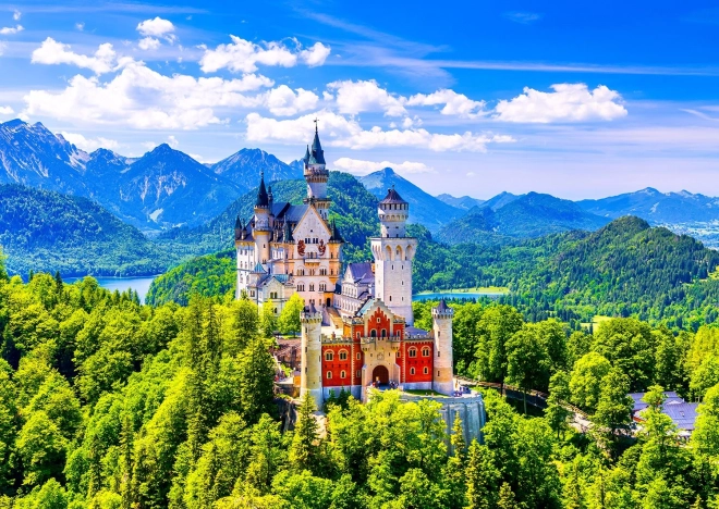 Puzzle Castle Neuschwanstein in Summer 1000 Pieces