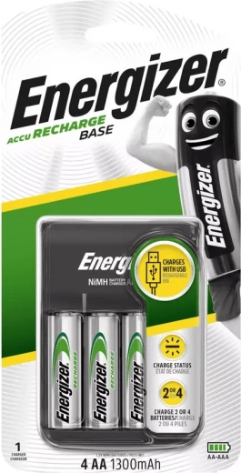 Energizer USB-Batterieladegerät mit AA-Akkus