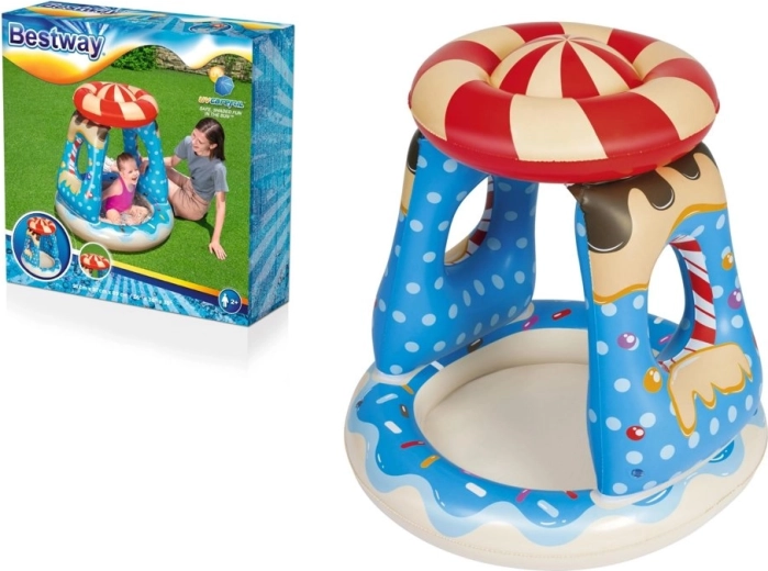 Planschbecken für Kinder mit Dach 91 cm x 91 cm x 89 cm Bestway 52270