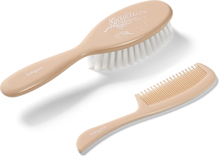 Babyono Haarbürste und Kamm Beige