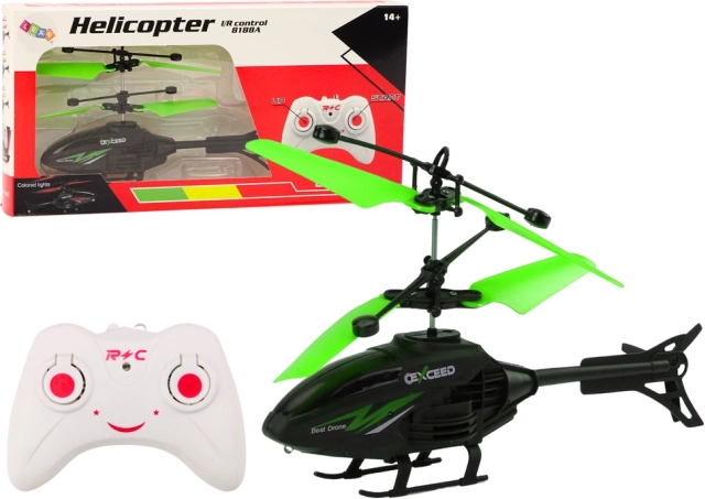 RC helicopter with gyroscope – Green