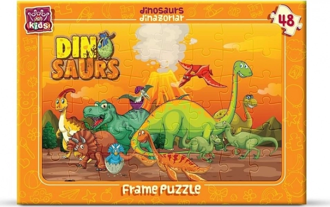 ART PUZZLE dinosaures – puzzle sur plateau 48 pièces