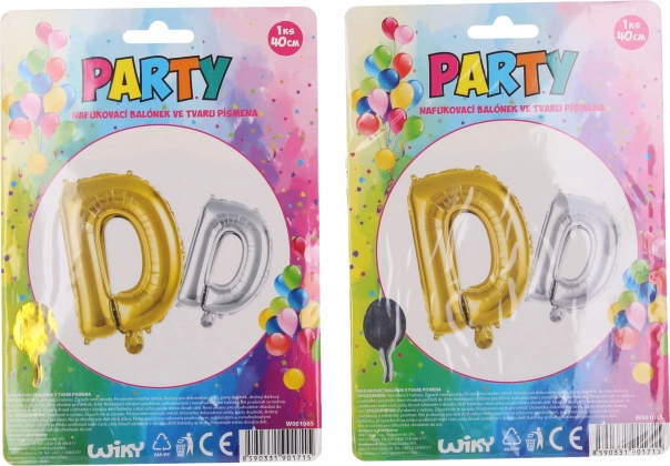 Opblaasbare ballon in de vorm van de letter D