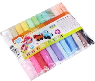 Lightweight modeling clay, 24 colors