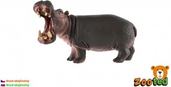 Hippo plastic figurine 11 cm