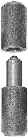 Lasbare scharnier met kogel 90 × 22 mm