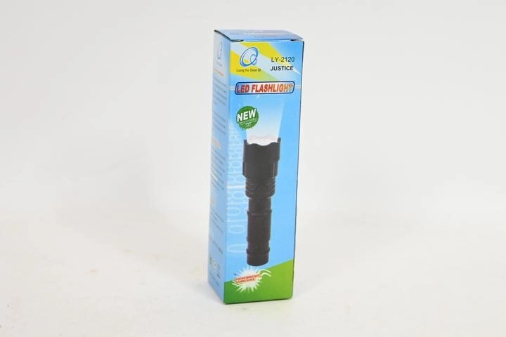 LED flashlight with wrist strap