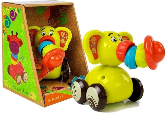 Elephant Car for Babies with Movable Trunk