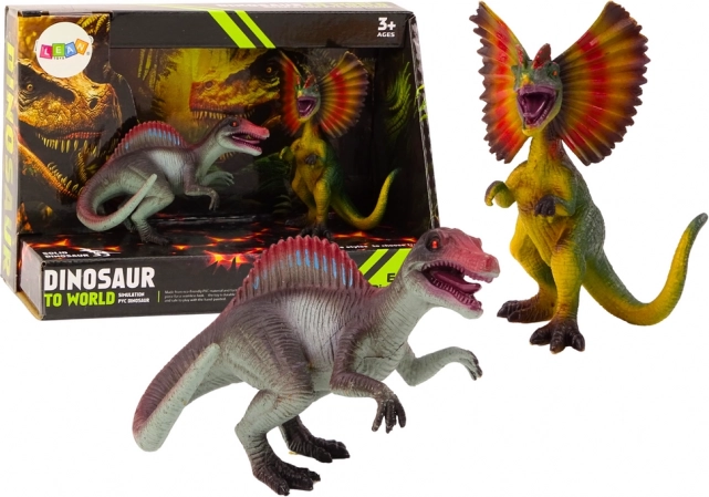 Set of dinosaur figures Spinosaurus and Dilophosaurus 2 pcs