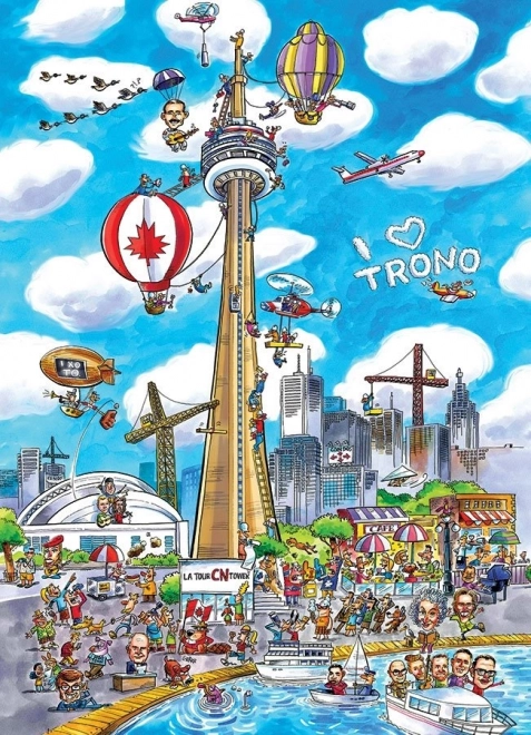 Puzzle DoodleTown: Toronto 1000 pieces