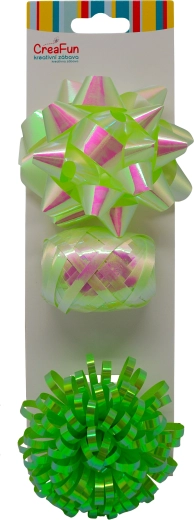 Gift set mint iridescent gloss – ribbon 10 m and 2 bows