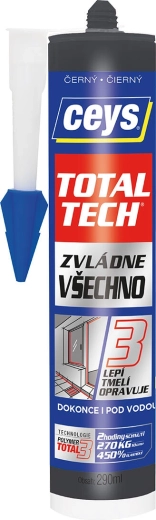 Universele lijm en kit 290 ml zwart CEYS TOTAL TECH