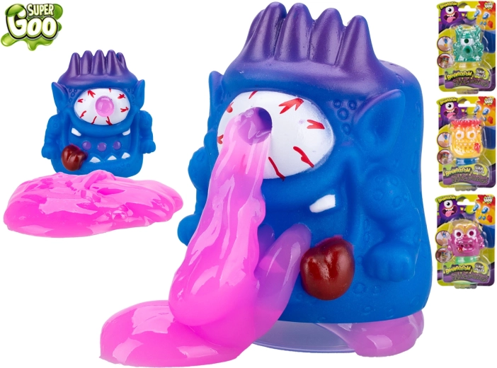 Super Goo Brainboooom petit monstre avec slime 6 cm
