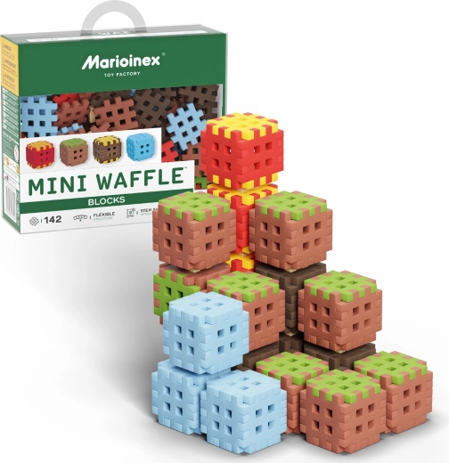 Bouwset Mini Waffle Blocks 142 stukjes MARIOINEX