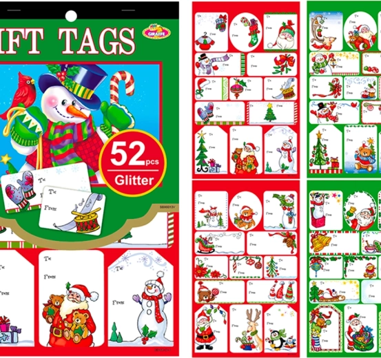 Kerststickeralbum – 52 stickers