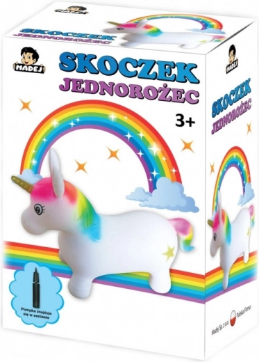 Springende eenhoorn met pompje MADEJ