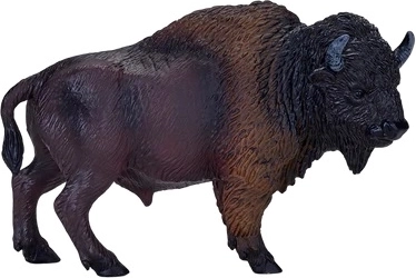 Realistic Plastic Bison Figurine