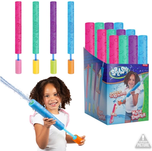 Tube à eau en mousse 50 cm – 4 couleurs, boîte de 24 pcs