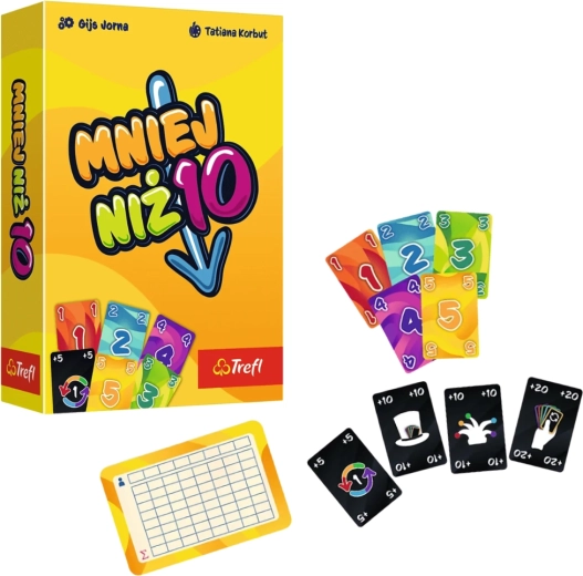 Jeu de cartes Mniej niż 10