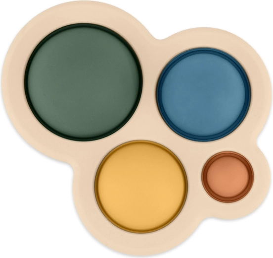 Petite&Mars siliconen sensorisch speeltje Chill Out Misty Green 6m+