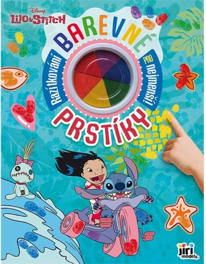 Kleurrijke vingerstempels Lilo & Stitch