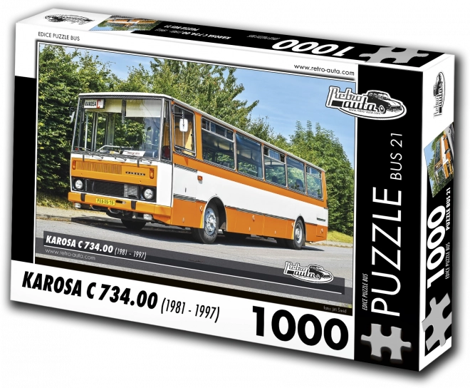 Puzzle Voitures rétro Karosa C 734 (1981–1997) – 1000 pièces