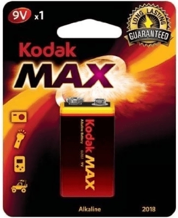 Kodak Alkaline Max 9V Alkalibatterie