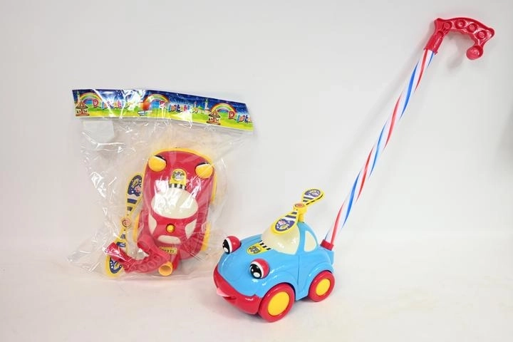 Voiture à pousser avec hélice