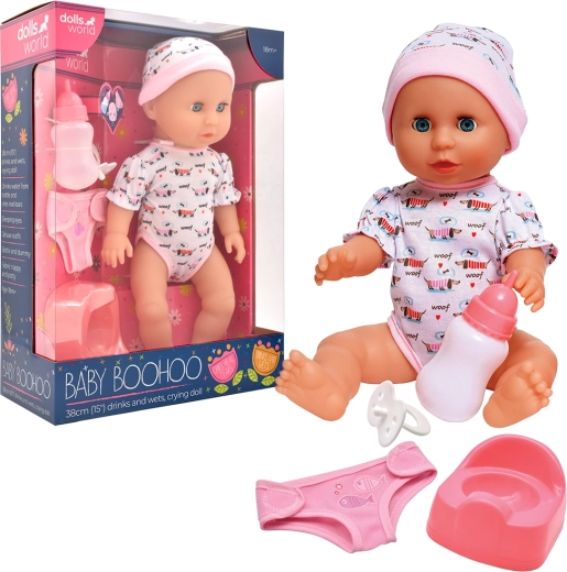 Dolls World Baby Boohoo 38 cm with functions and accessories