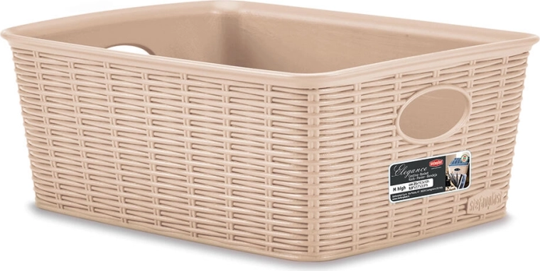 Elegance Basket beige 25 × 19.5 × 10 cm
