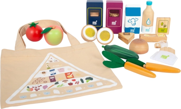 Set vegetarische voedingsmiddelen Fresh – houten etenswaren voor de kinderkitchen
