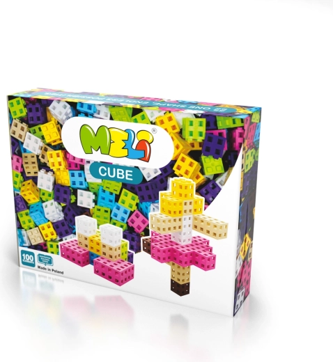 MELI Cube Pink Building Set – 100 pieces