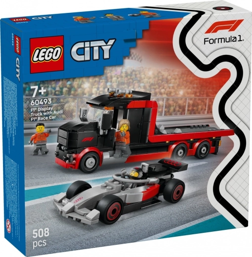 Lego City F1 Truck with AUDI F1 Race Car