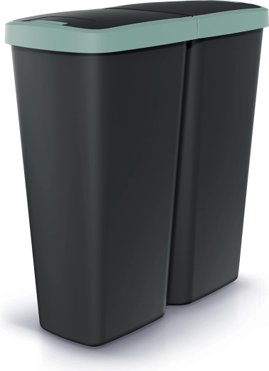 Prosperplast Compacta Q Duo 50 L Trash Can for Waste Sorting