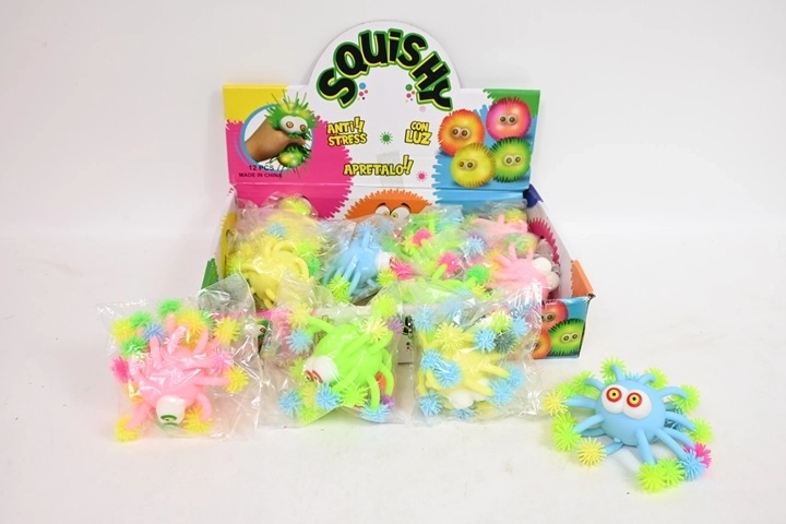 Light-Up Squeeze Puffer Octopus Ball