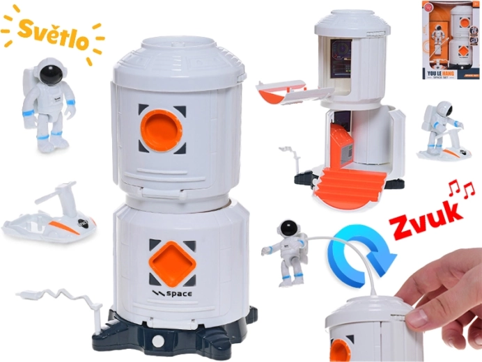 Ruimtestation met licht en geluid, diameter 20 cm