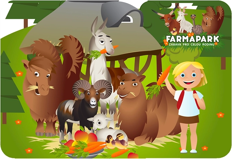 3D placemat Farmapark diertjes PRIME