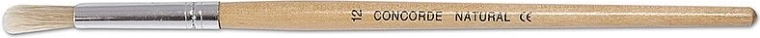School round brush with natural bristles No. 12